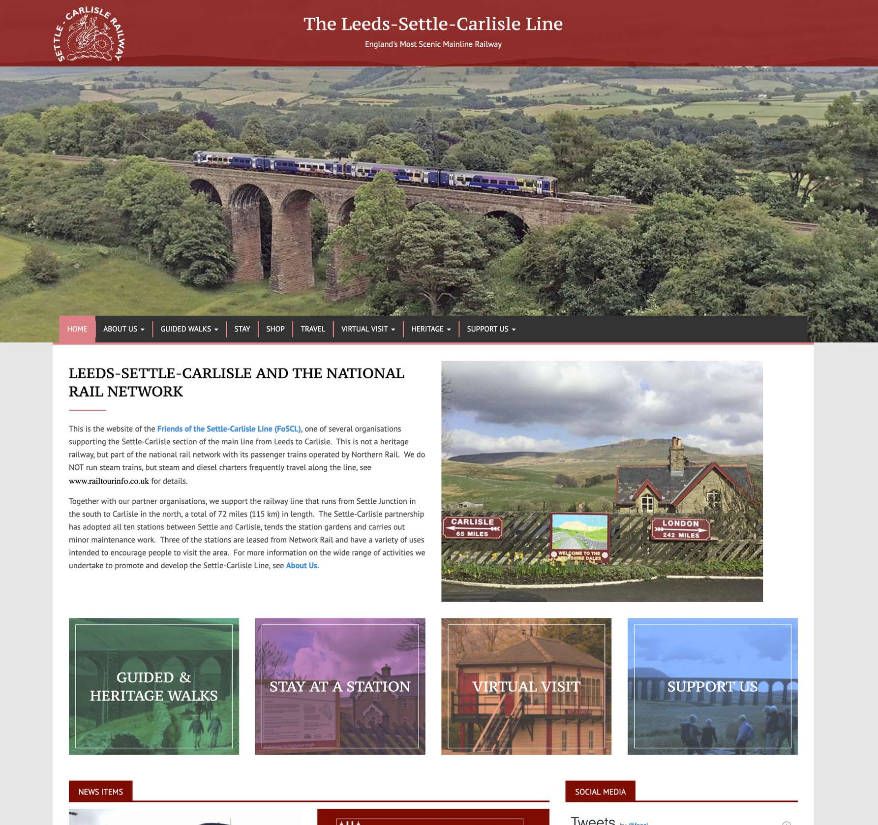 Screenshot taken from the Drupal website for FoSCL. Website design and Drupal development by Arrow.
